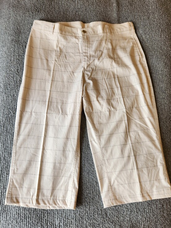 Calvin Klein Other - NWOT Calvin Klein Golf Light Beige Plaid Cropped Pants